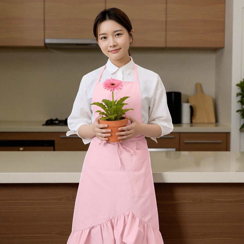 Tablier japonais rose poudre