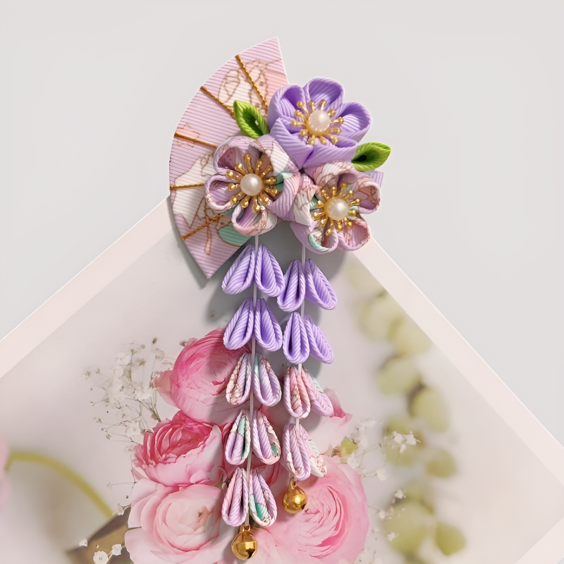 Kanzashi japonaise retro