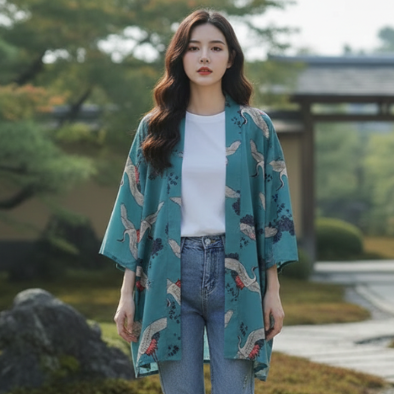 Chemise japonaise femme