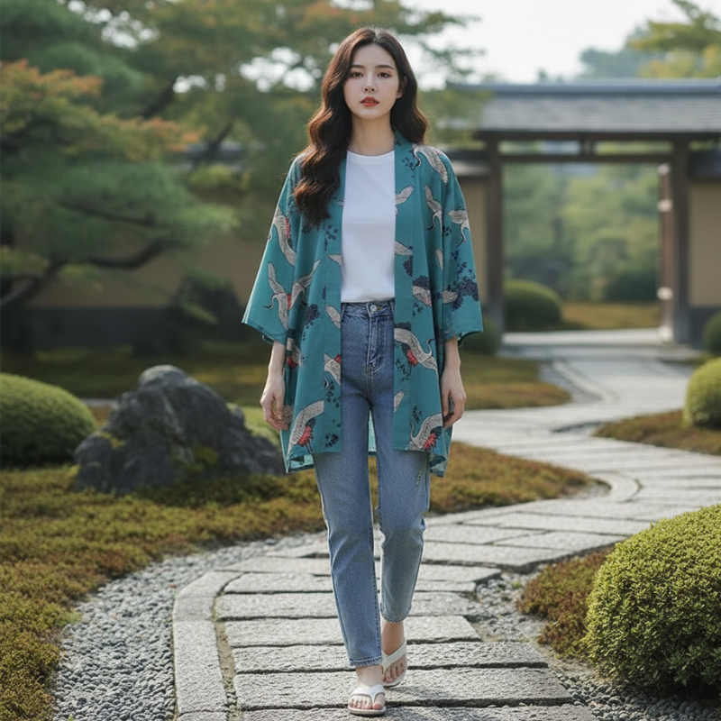 Chemise japonaise femme