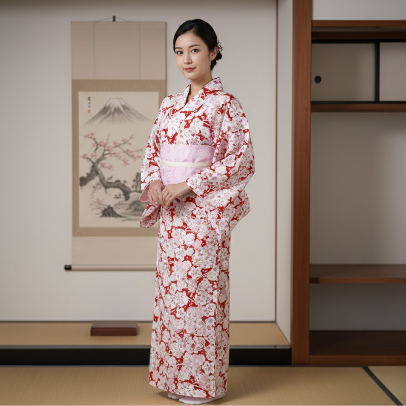 Yukata femme sakura