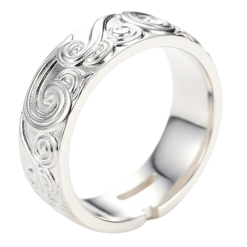 Bague japonaise motif eau