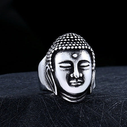 Bague Bouddhiste Porte-Bonheur - Argent / 56