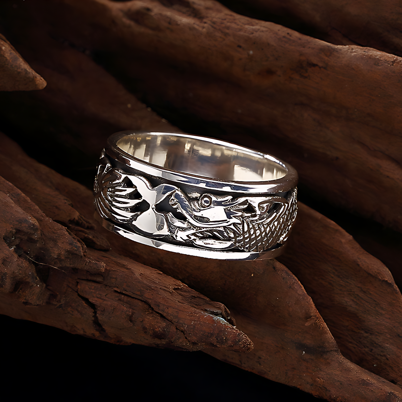 Bague Dragon Argent