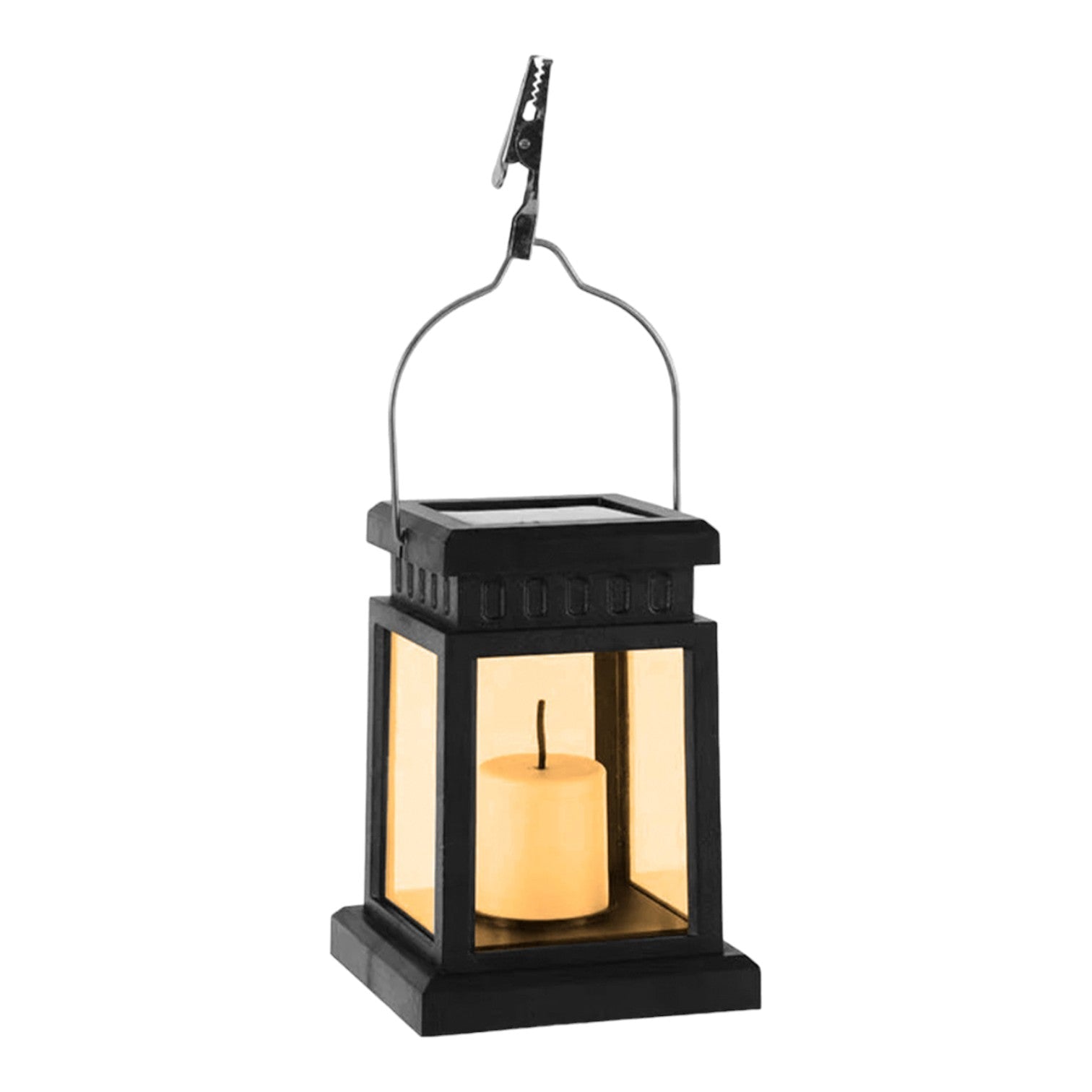 balise lanterne de jardin solaire 4 led style japonais