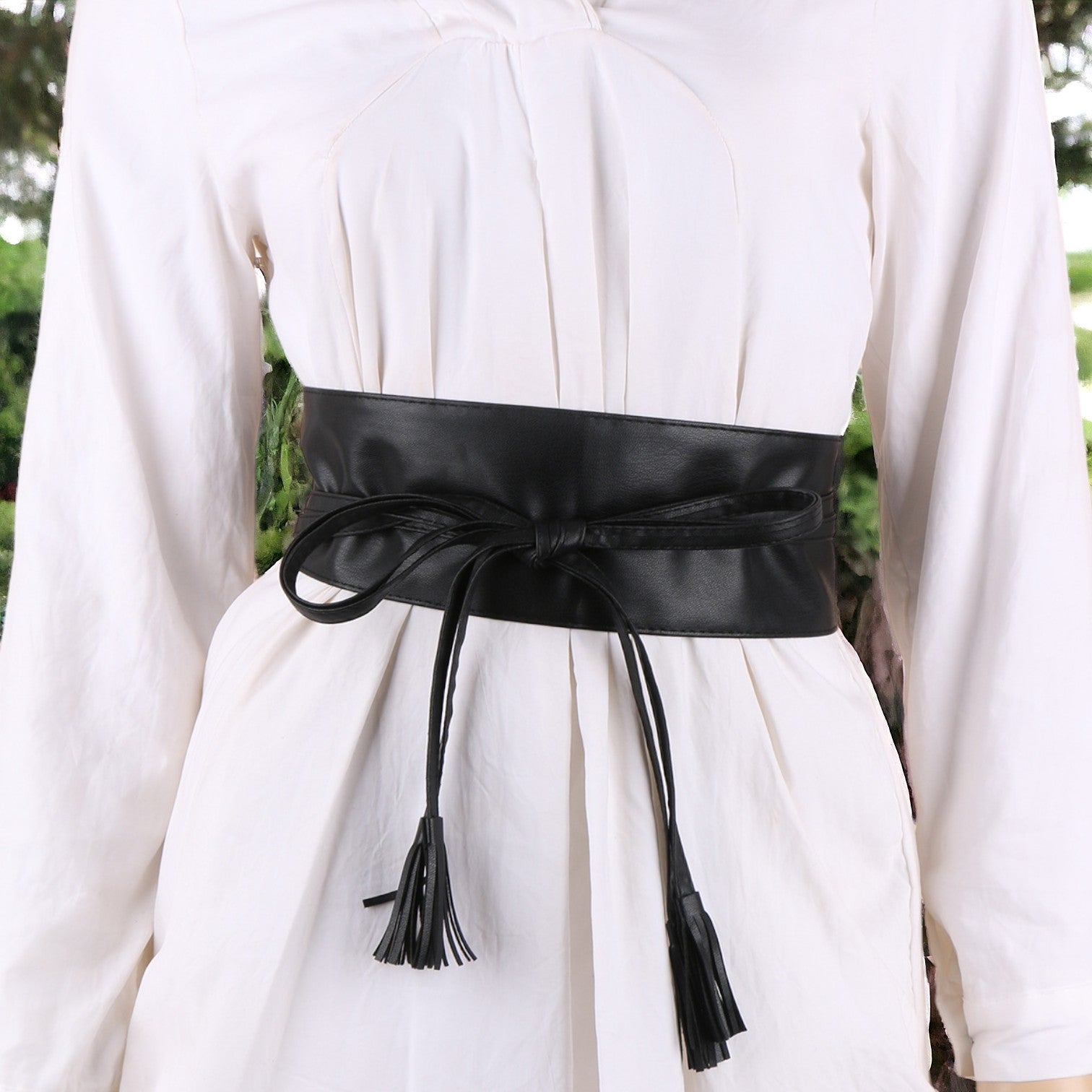 Ceinture Obi Noire - 210cm