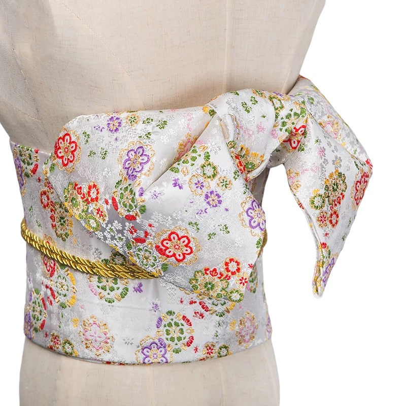 Ceinture Obi Tissu - Blanc