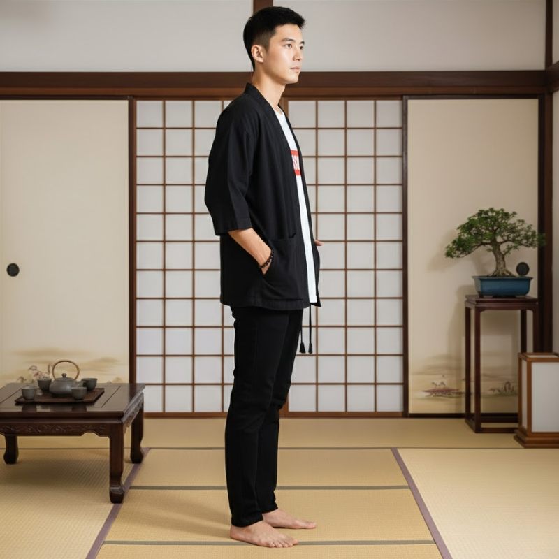 Haori homme japonais
