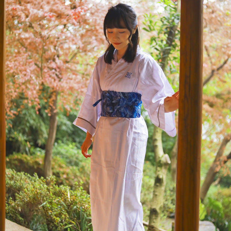 Kimono blanc femme