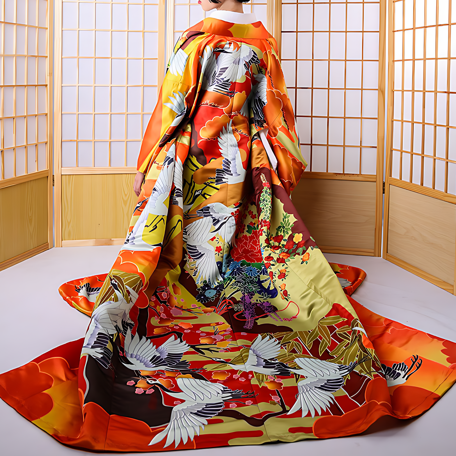 Kimono Furisode - taille unique