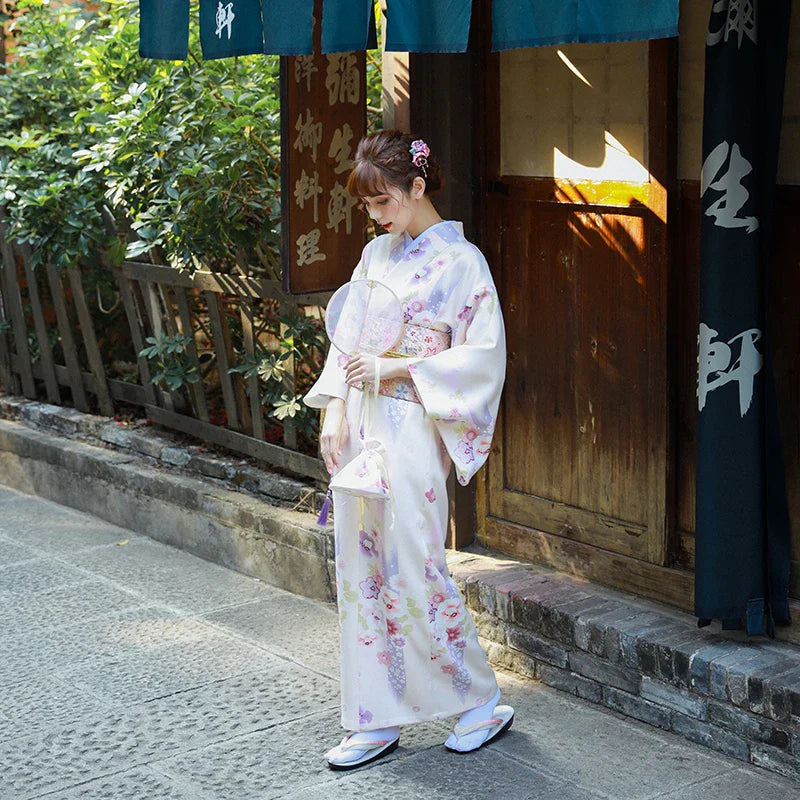 Kimono Japonais Beige - S