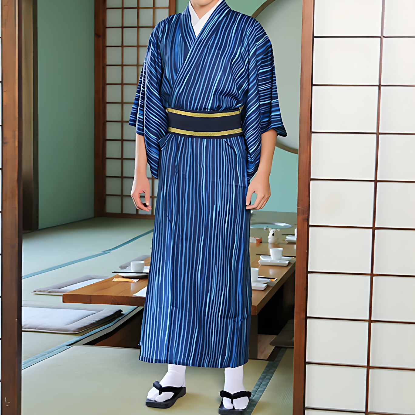 Kimono Japonais Homme Traditionnel