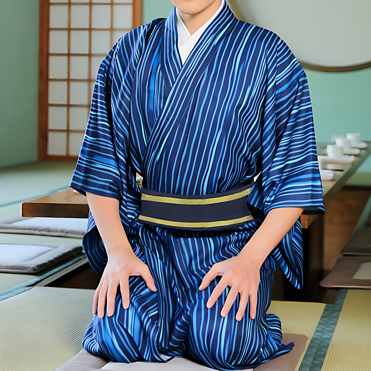 Kimono Japonais Homme Traditionnel