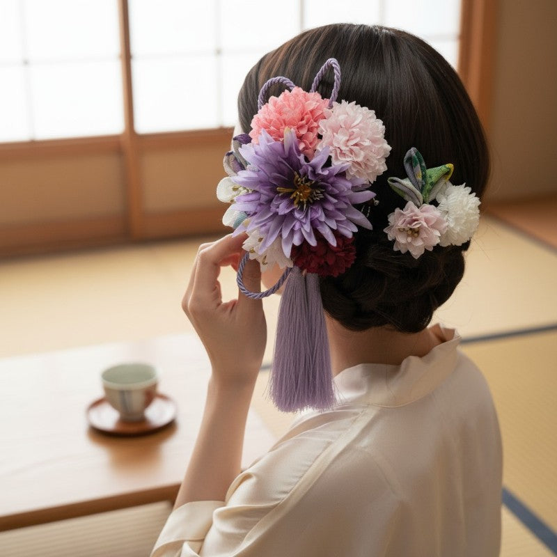 Kanzashi mariée