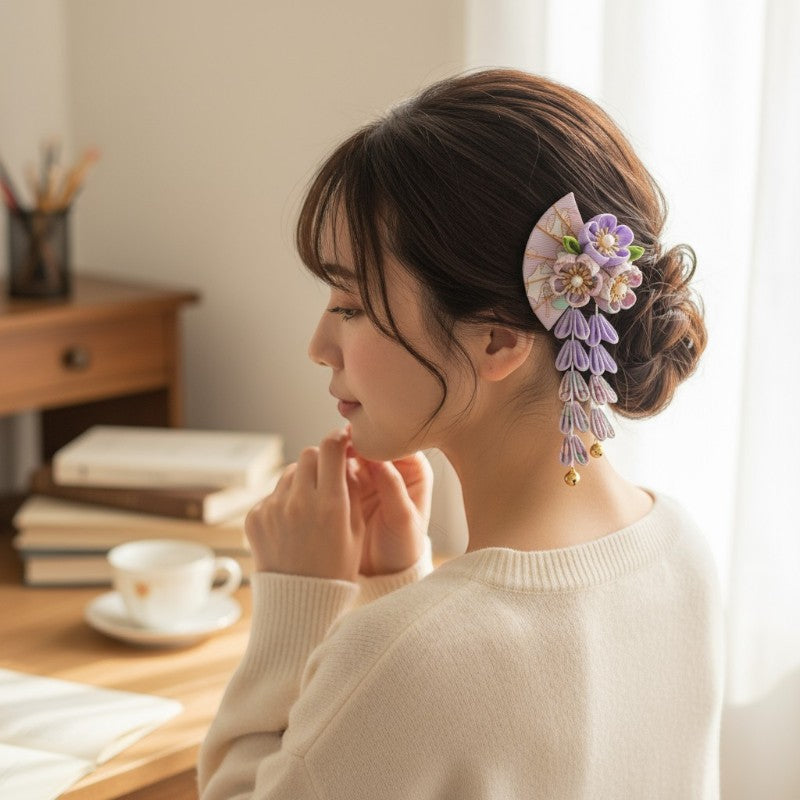 Kanzashi japonaise retro