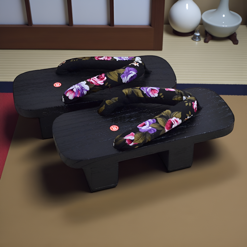 Geta japonaise femme noir