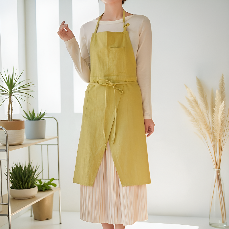 Tablier lin japonais