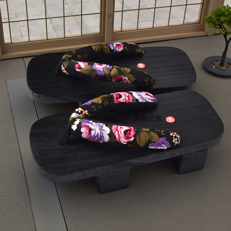 Geta japonaise femme noir