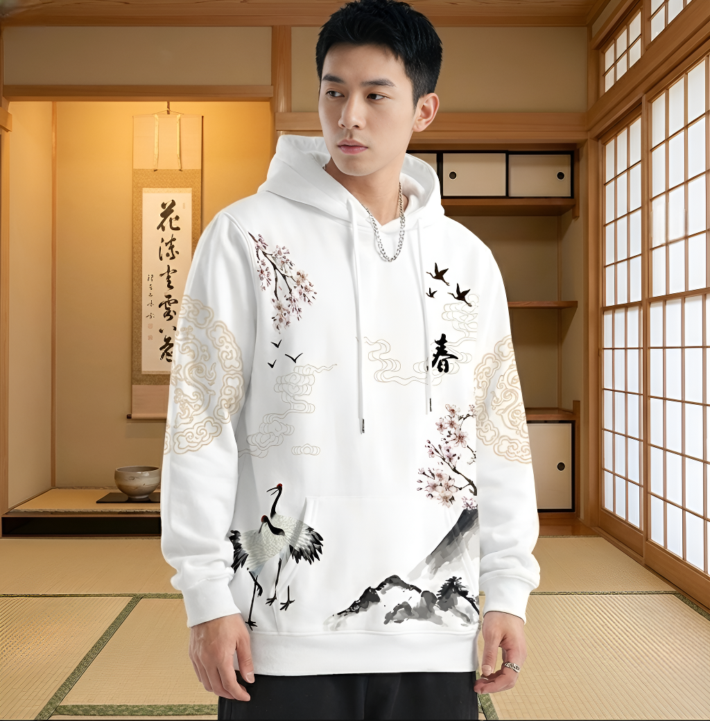 Japonais sweat homme streetwear