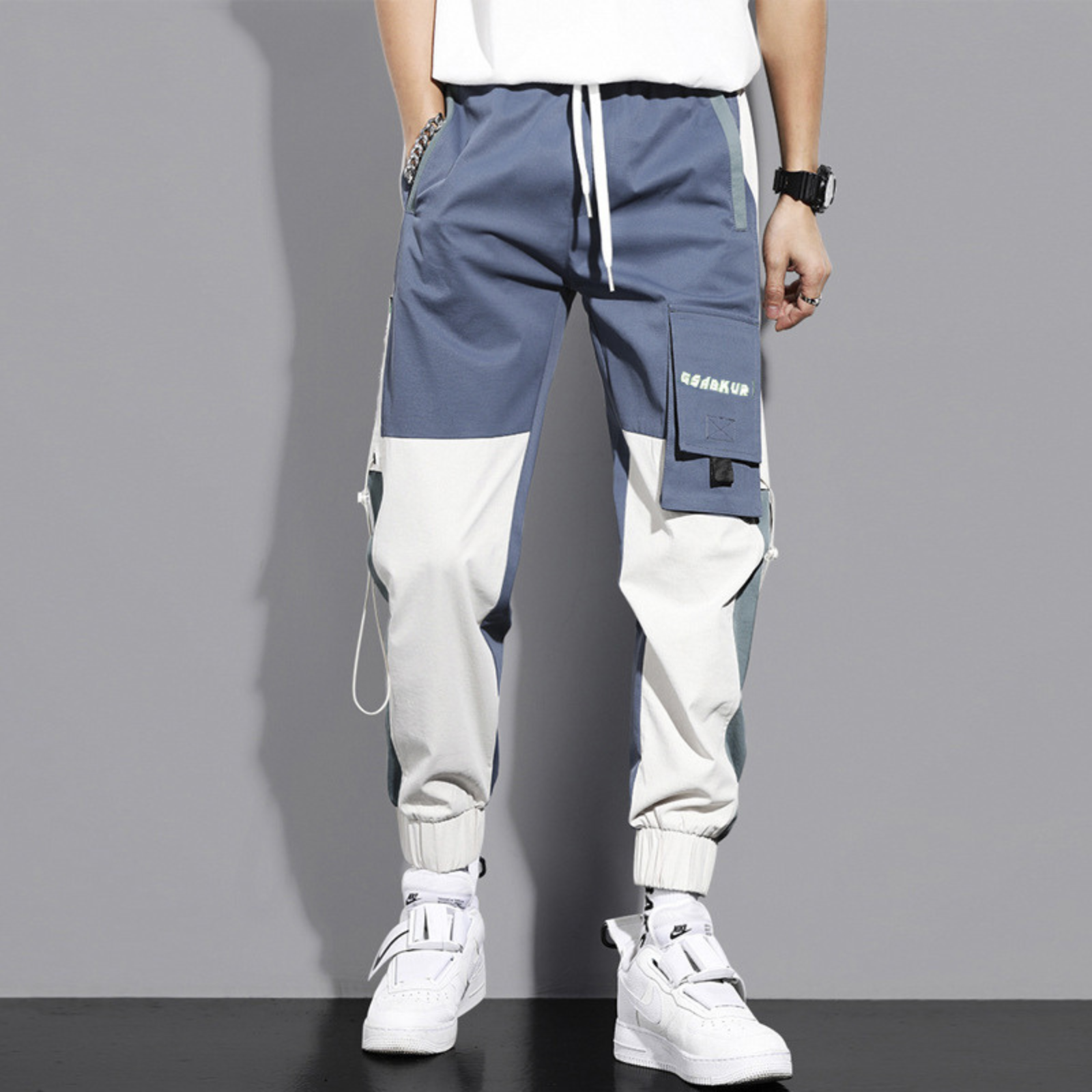 Pantalon Cargo Bicolor