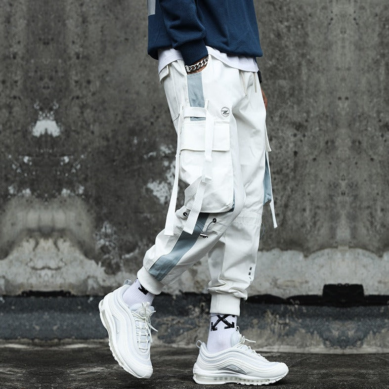 Pantalon Cargo Homme Style Japonais - Blanc / S