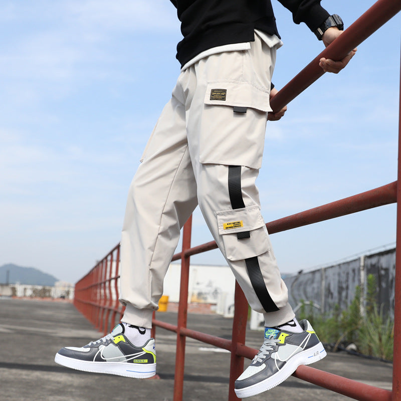 Pantalon Cargo Streetwear Homme - Blanc / S