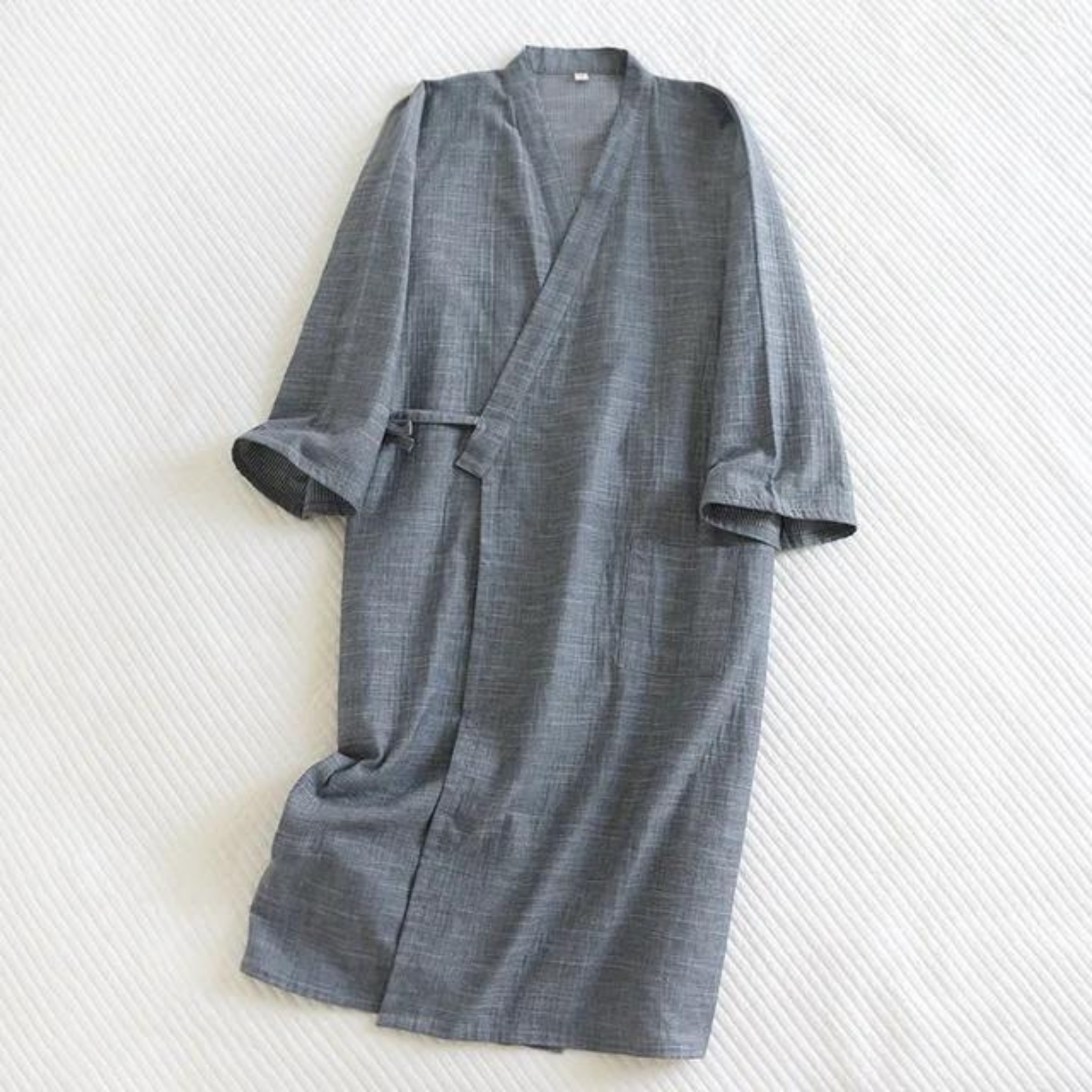 Peignoir Kimono Japonais Homme - Gris / M
