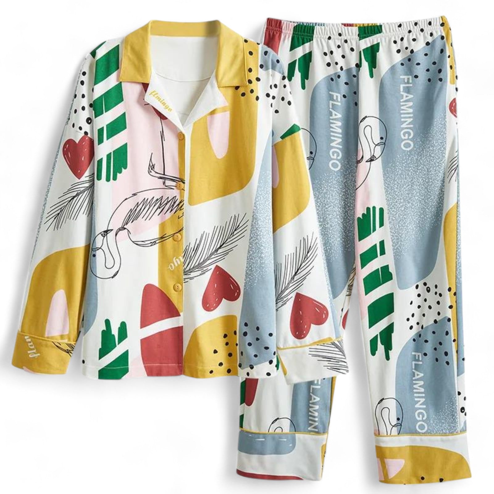 Pyjama Flamant Rose - M
