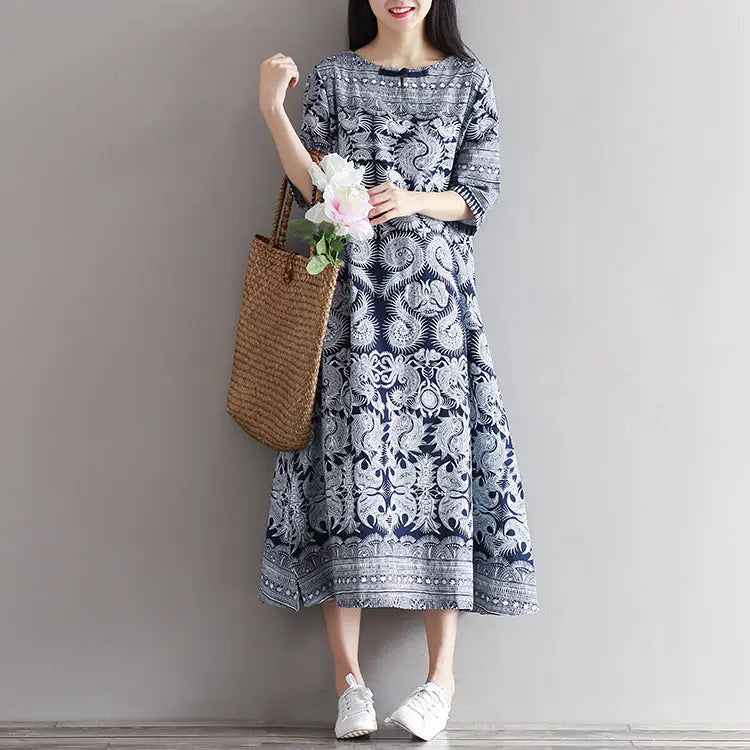 Robe Motif Japonais ’Agomori’