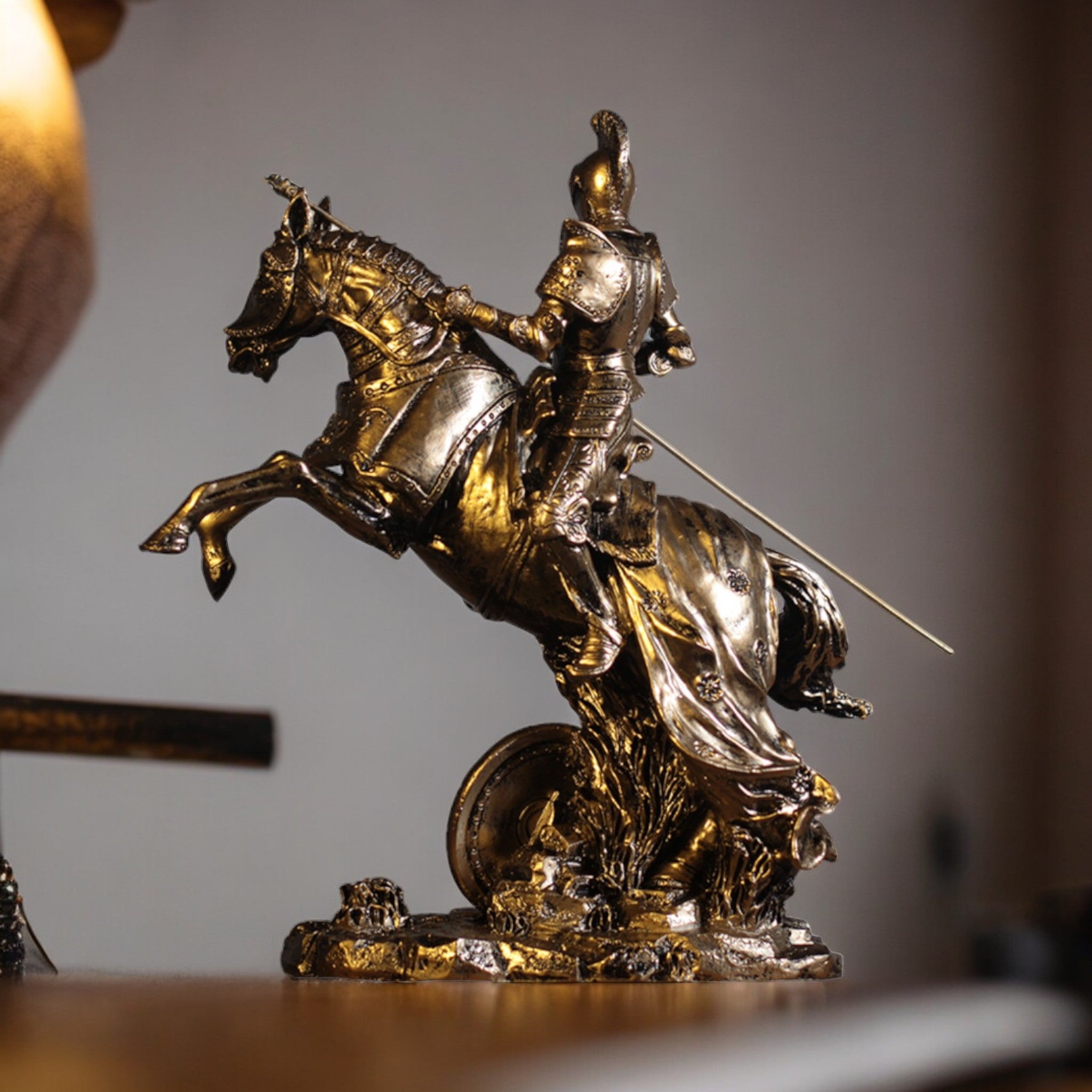 Statue guerrier japonais - 28x27cm