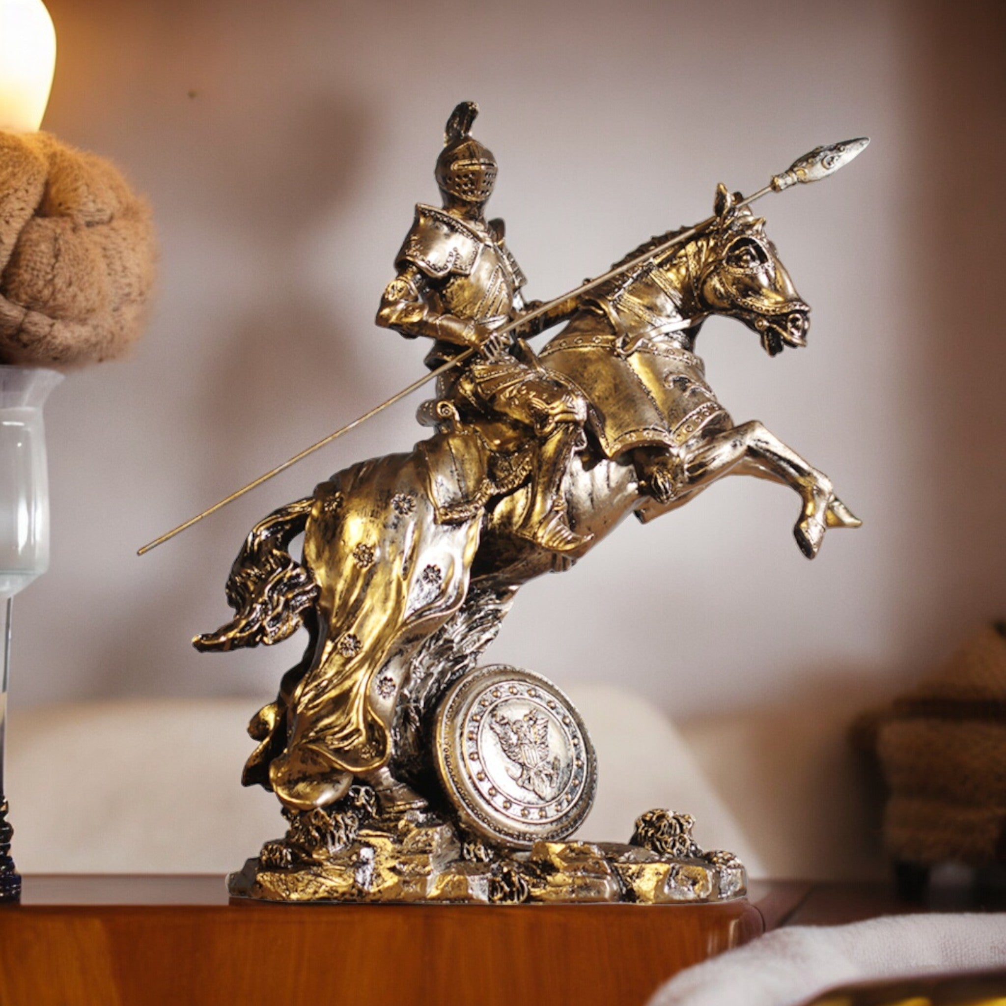 Statue guerrier japonais - 28x27cm