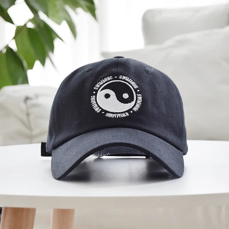 Streetwear Casquette ’Ying Yang’ - Noir / Ajustable