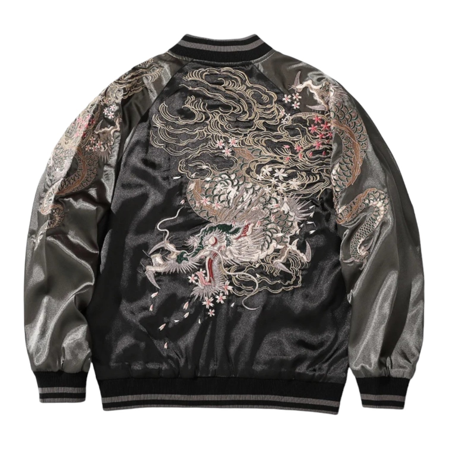 Sukajan Dragon Jacket - Noir / S