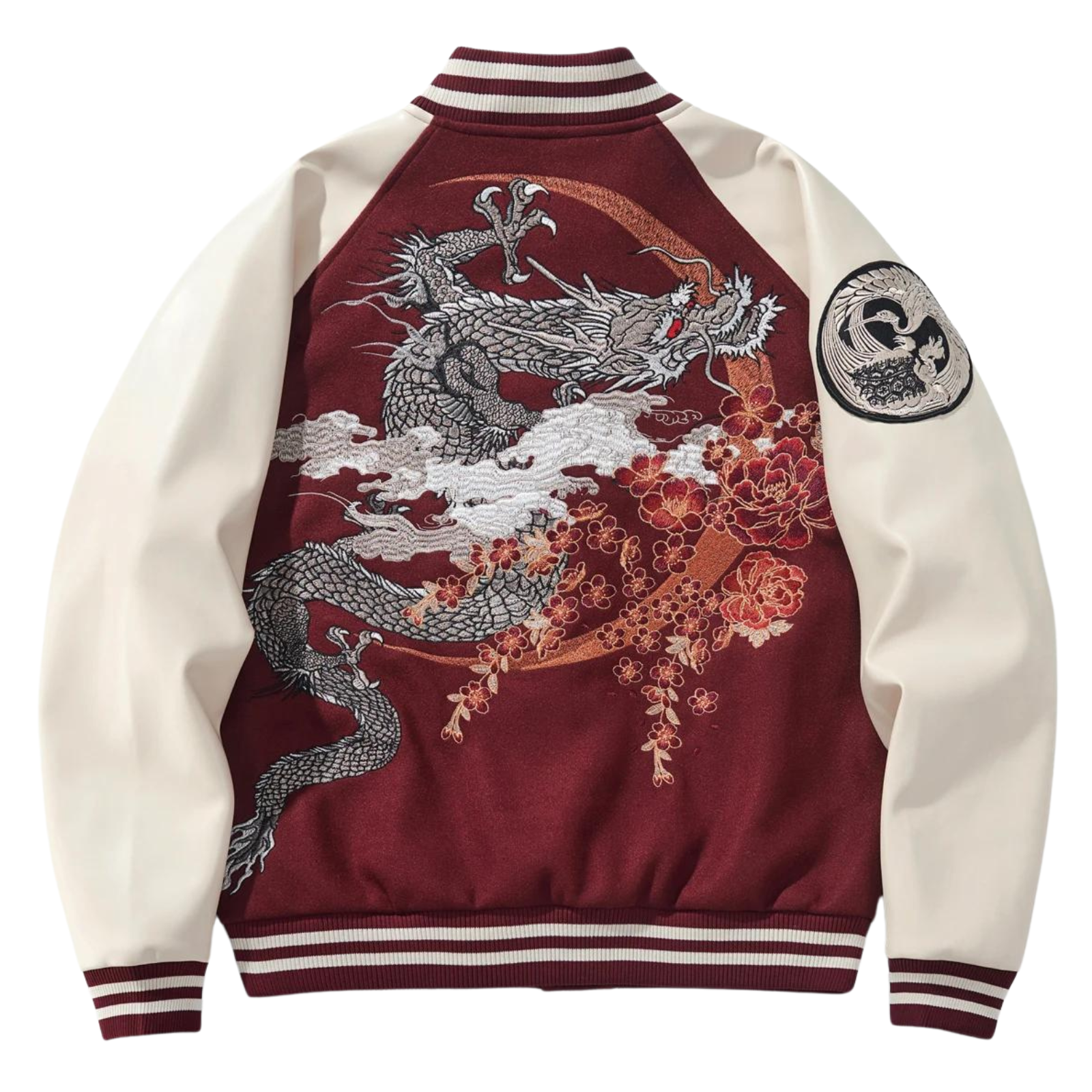 Sukajan Japan ’Ryu Yokohama’ - Rouge / XL