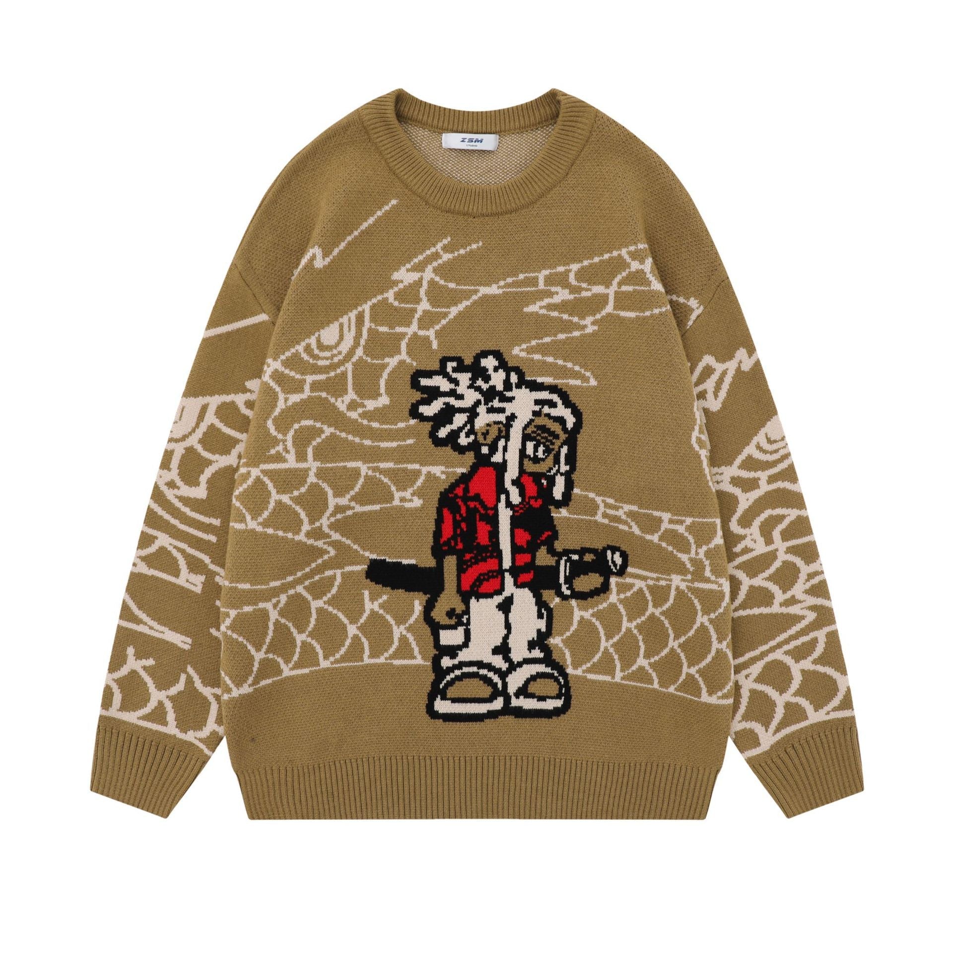 Sweat Shirt Japonais ’Hakuya’ - Marron / S