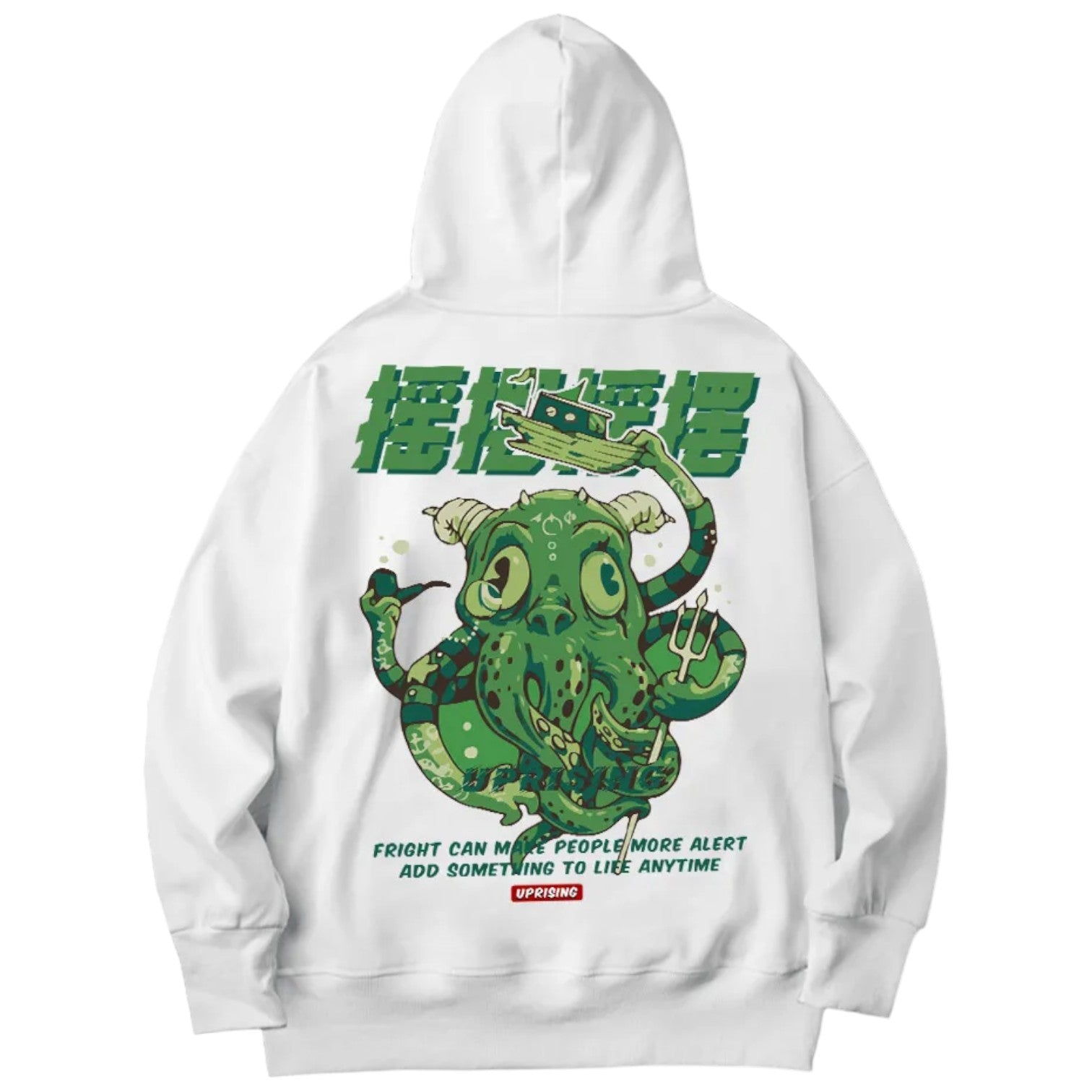 Sweat Yokai Japonais ’Maebaki’ - Blanc / M