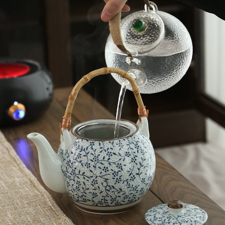 Théière Japonaise Céramique Bleu - Capacité: 1L