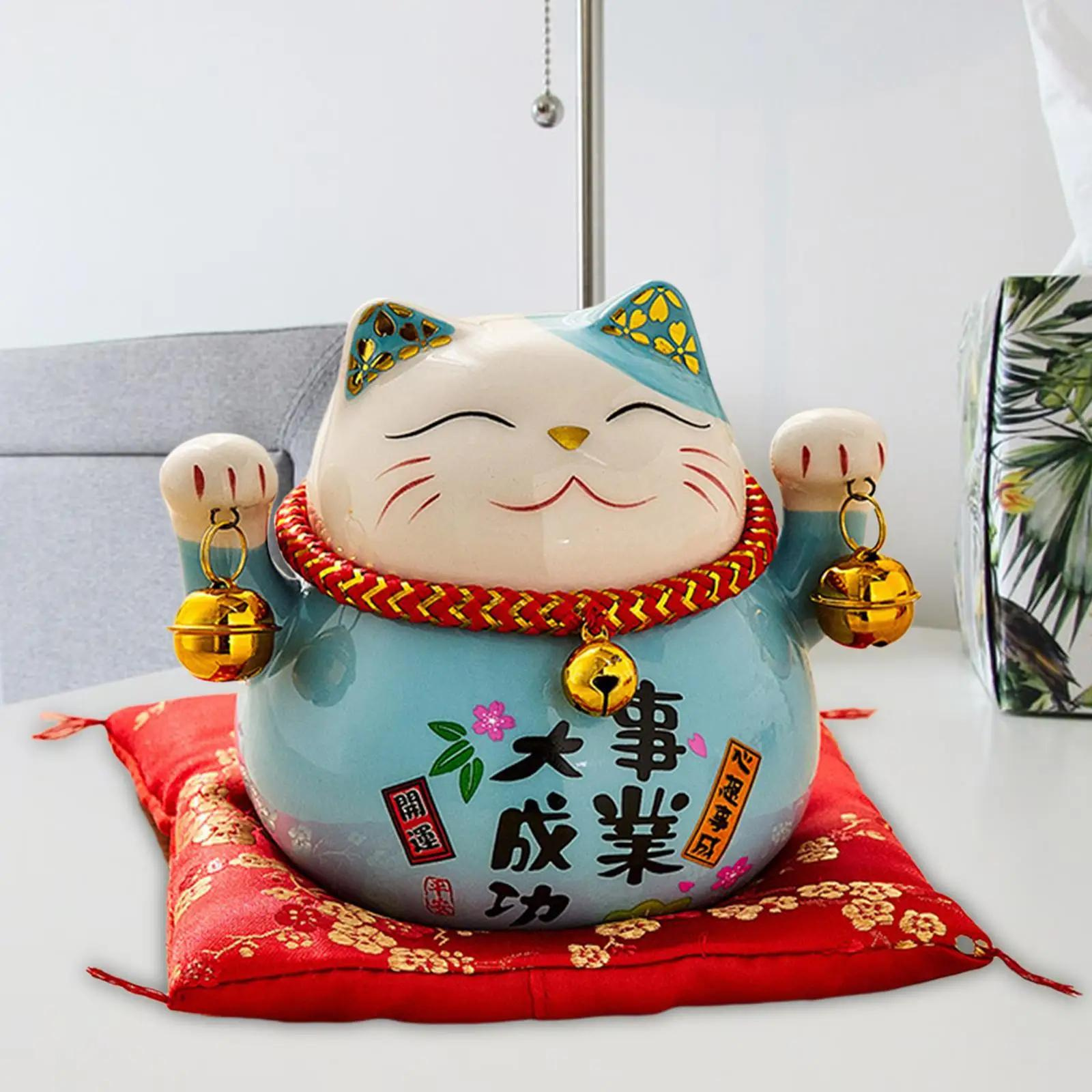Tirelire Chat Japonais - Bleu