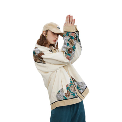 Veste en Jean Broderie Floral ’OJK711’