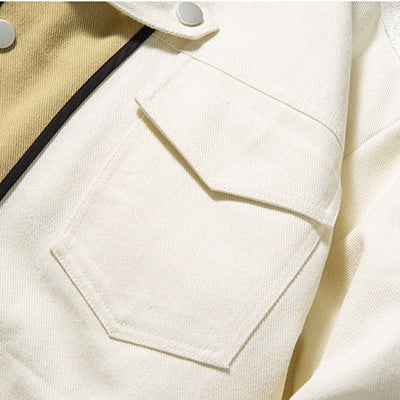 Veste en Jean Broderie Floral ’OJK711’