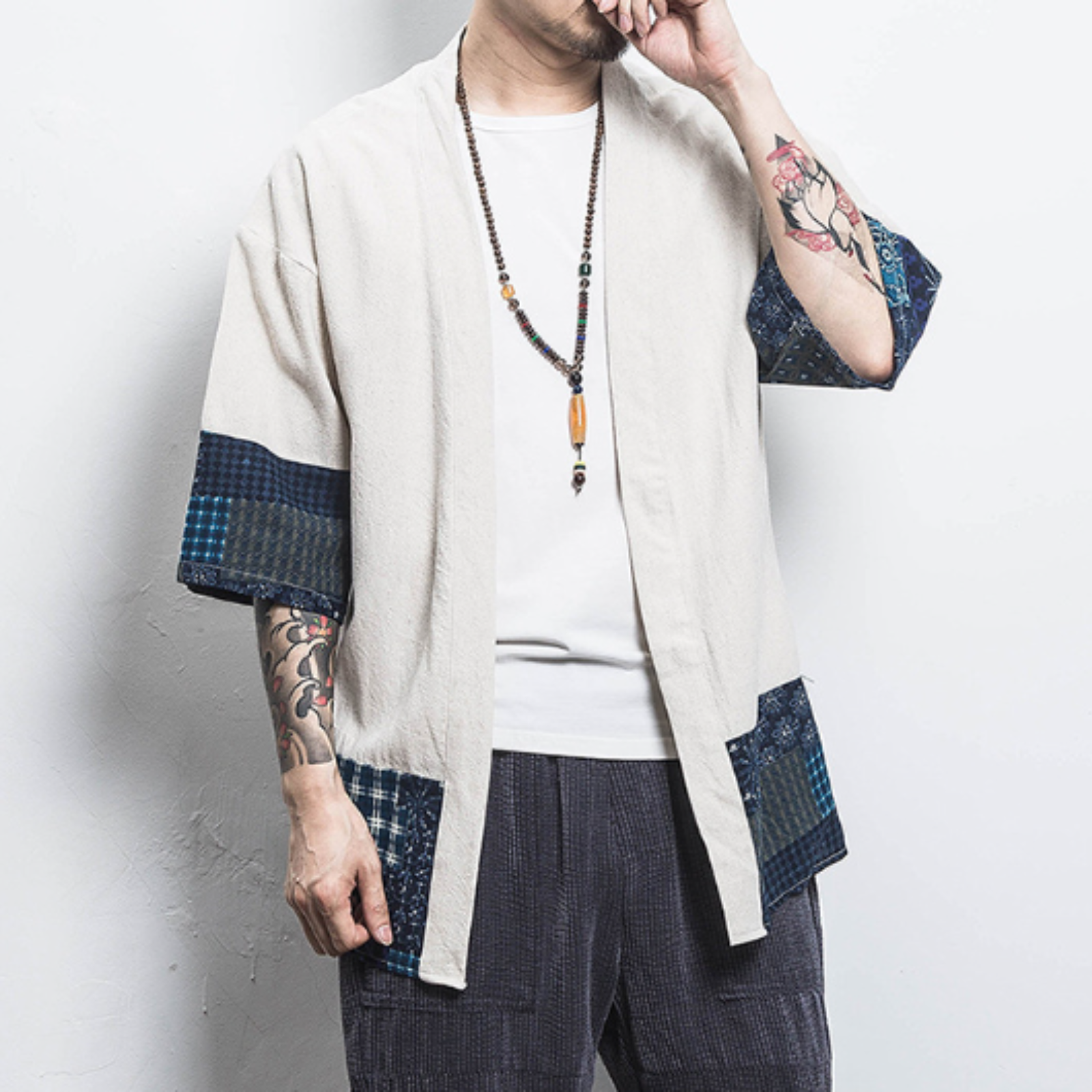 Veste Kimono Homme Japonais ’Mitsuo’