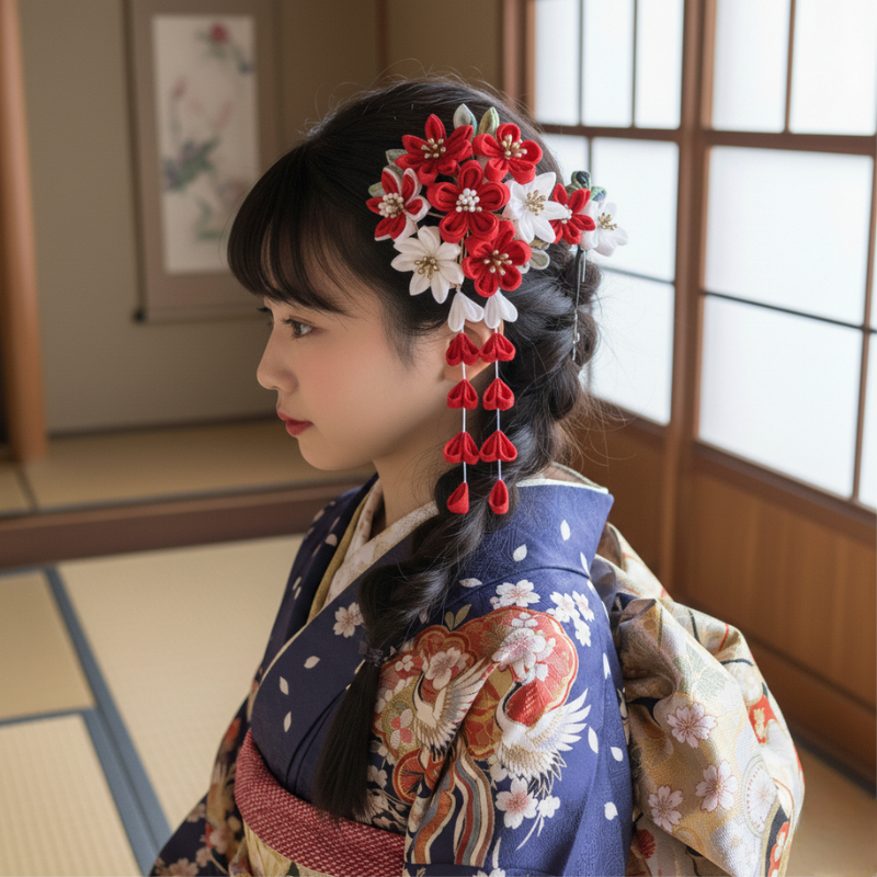 Fleur kanzashi