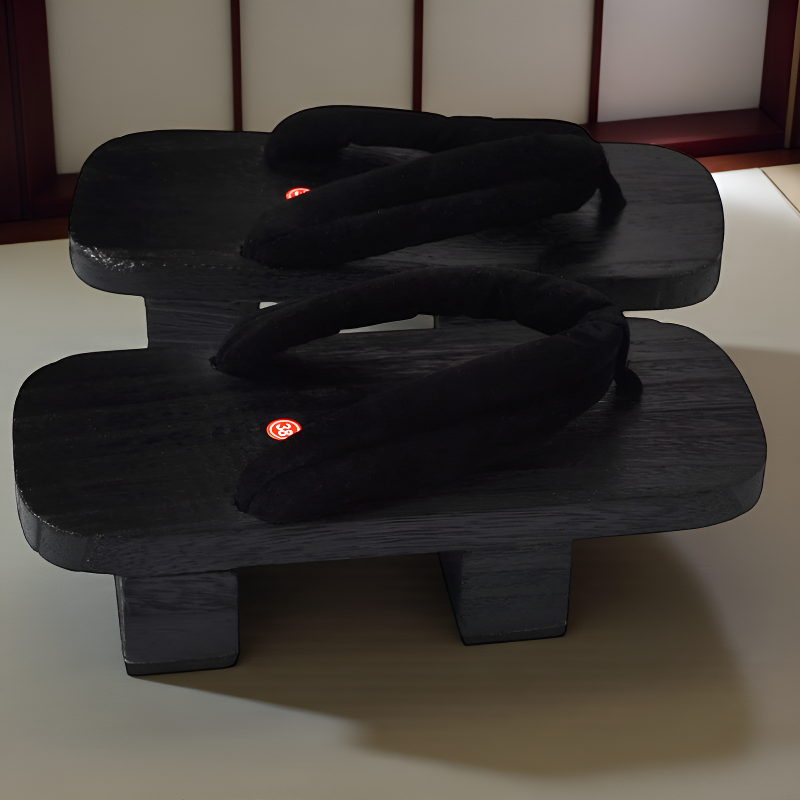 Geta japonaise femme noir
