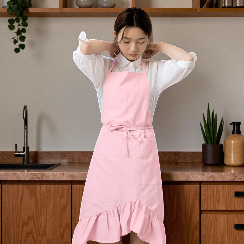 Tablier japonais rose poudre