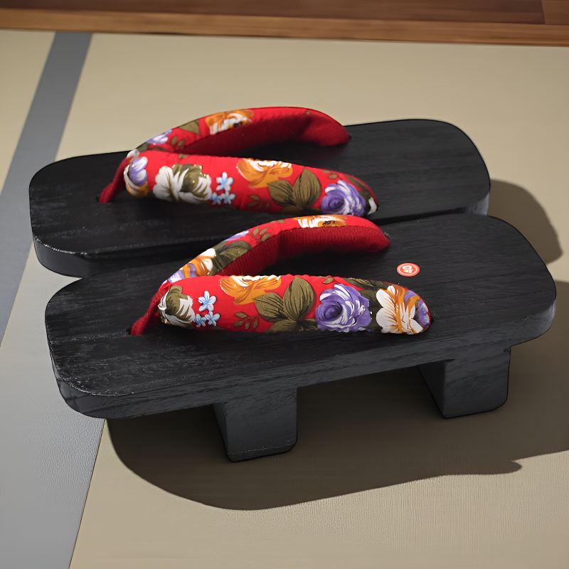 Geta japonaise femme noir