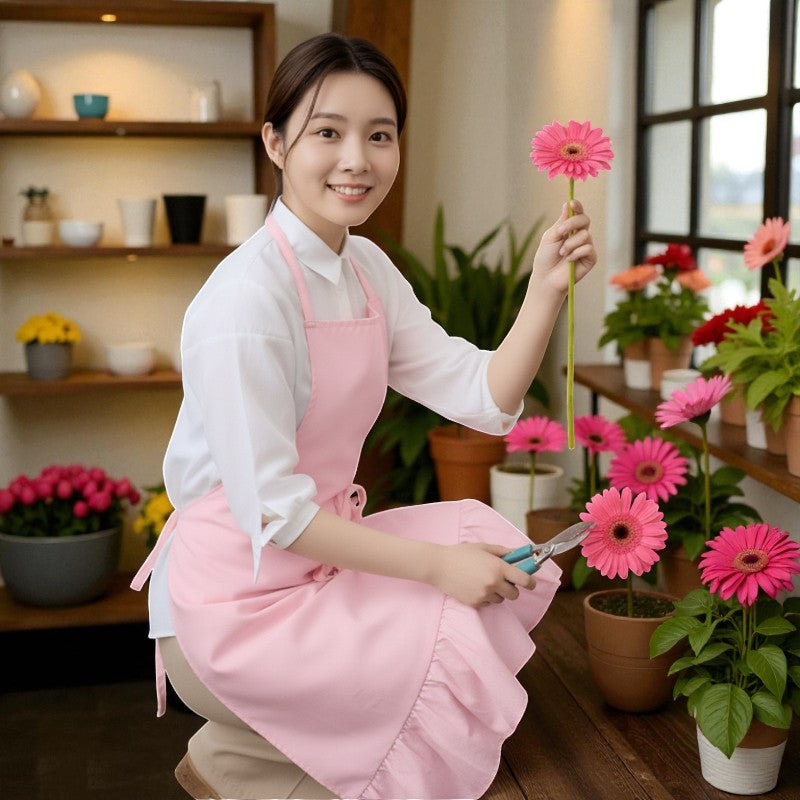 Tablier japonais rose poudre