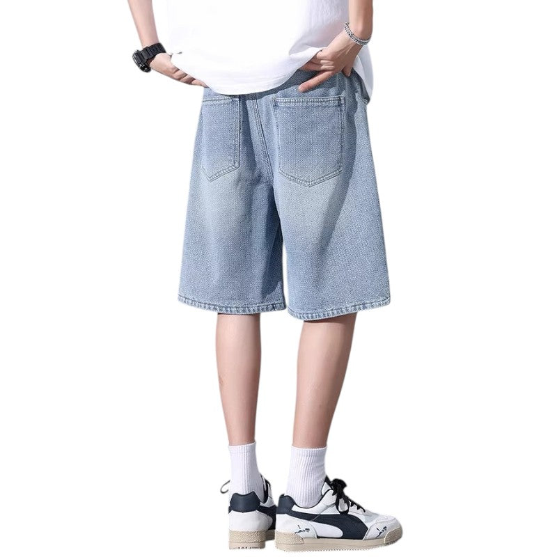 Streetwear denim shorts