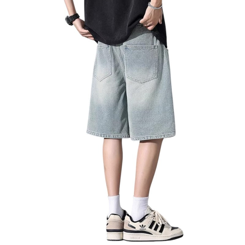 Streetwear denim shorts