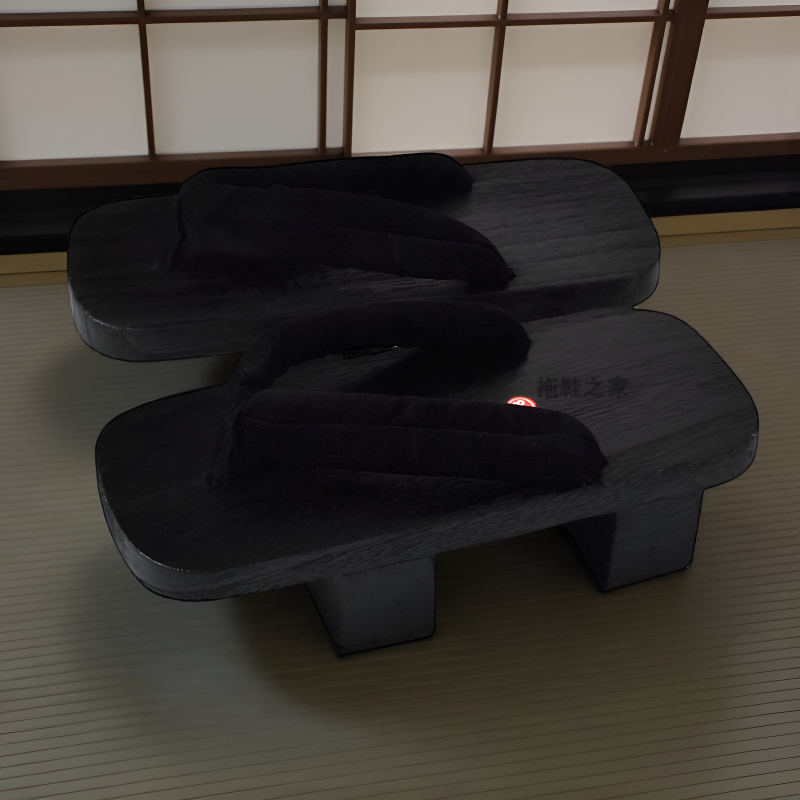 Geta japonaise femme noir