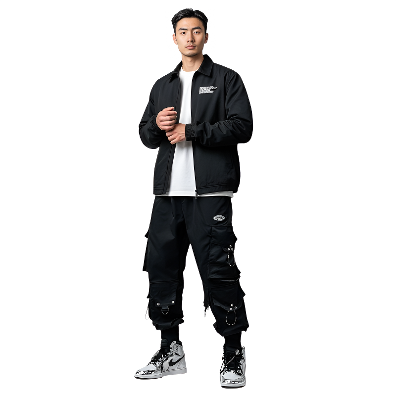 Pantalon cargo style japonais